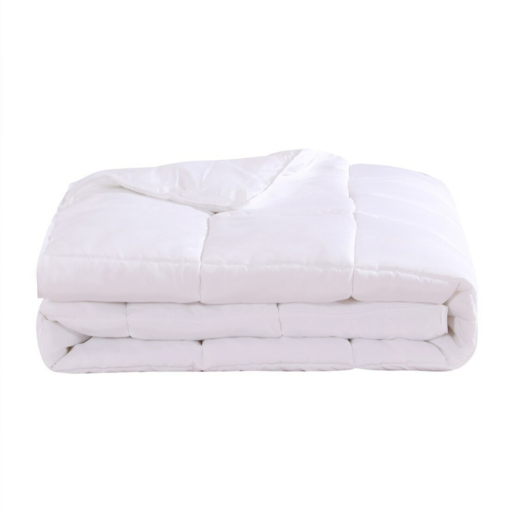 All Seasons White Down Alternative Comforter Hypoallergenic Micro Duvet Insert