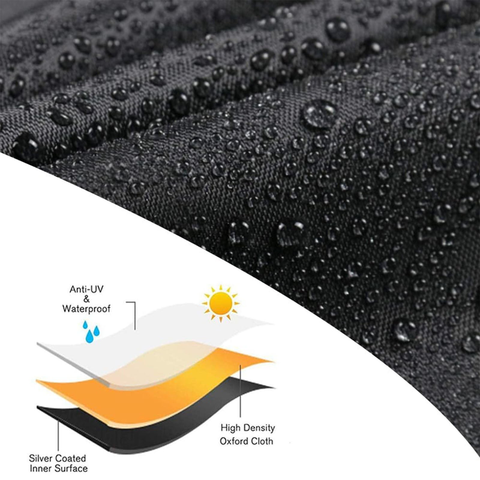 Heavy Duty Patio Furniture Cover Waterproof Outdoor Table Protector 108*82*28in