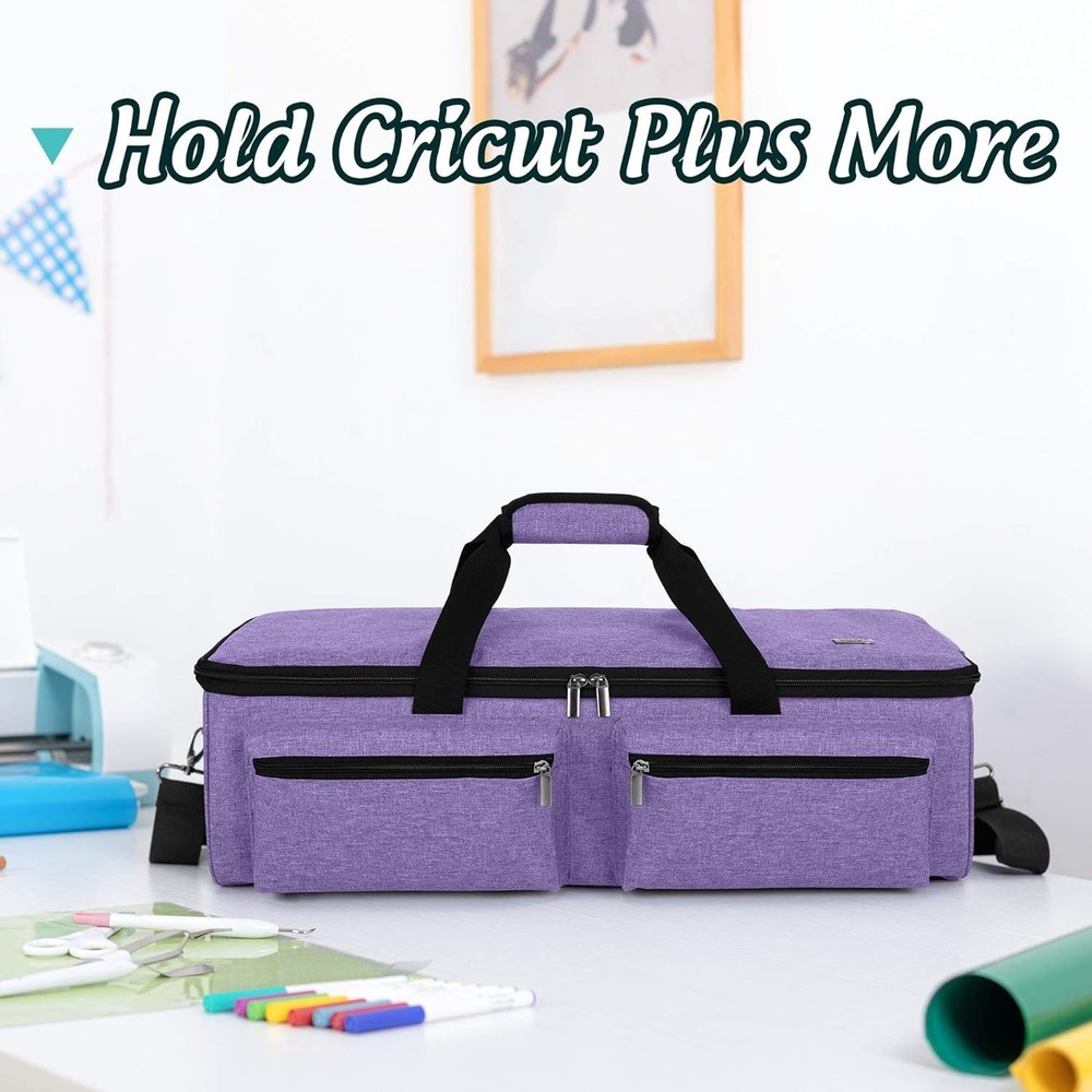 Protective Nylon Tote for Cricut Maker & Silhouette with Multiple Compartments