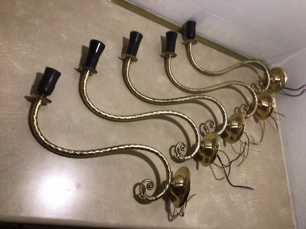1 Vintage Brass Wall Lights ￼