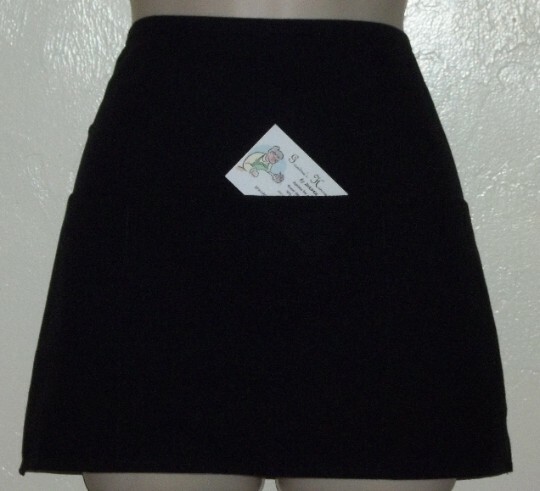Reversible server waitress half apron SUNFLOWER/three pockets both side 6533 R