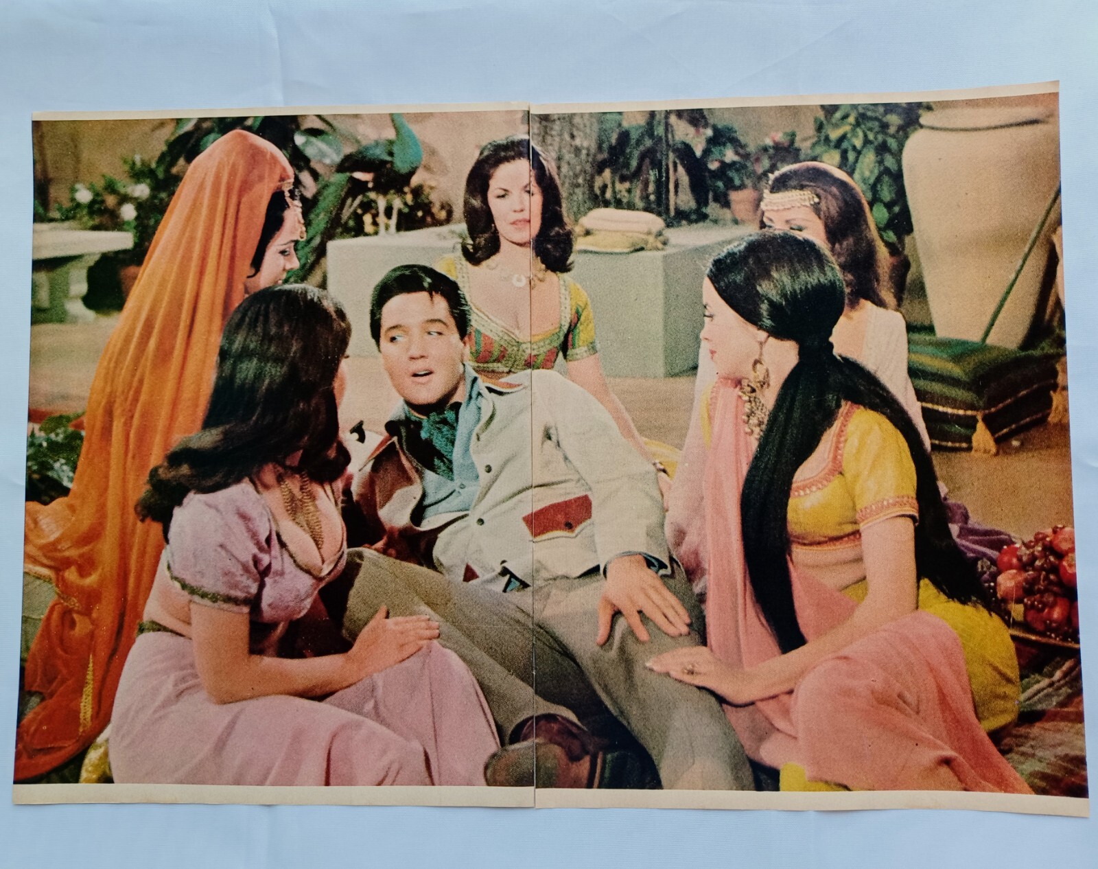 ELVIS PRESLEY~ORIG RETRO 1977 2-PAGE POSTER~VTG PRINT MAGAZINE PINUP CLIPPING