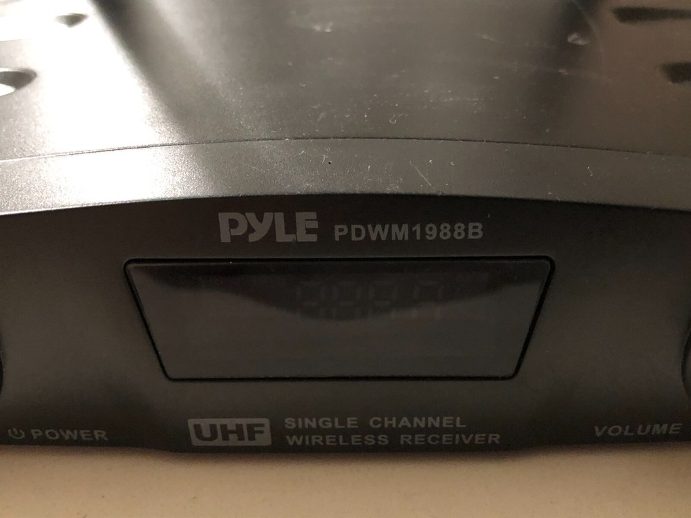 Pyle PDWM1988B Compact UHF Pro Wireless Microphone Base Unit Only - AS IS