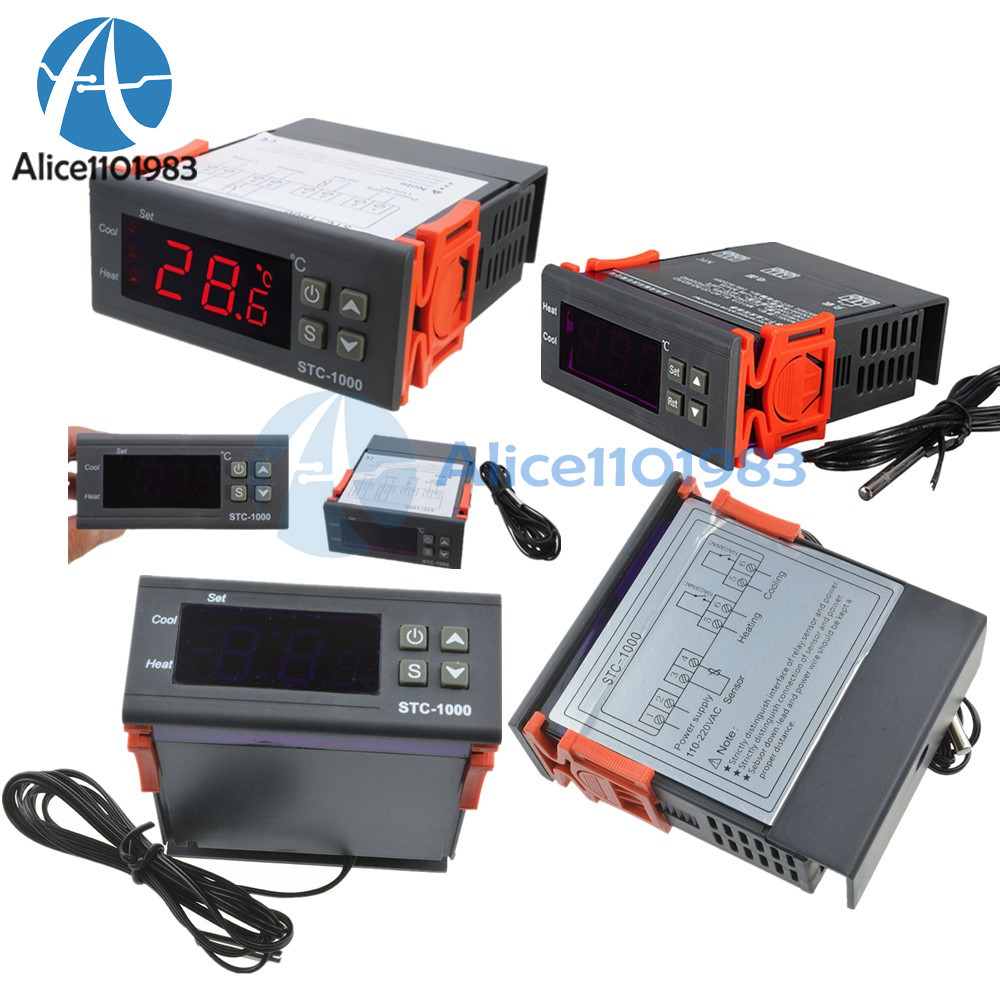 12/24/110-220V STC-1000 Temperature Controller Thermostat Control Temp Sensor