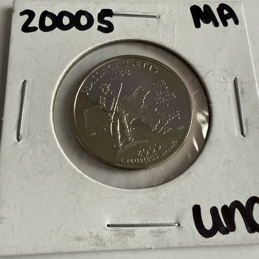 2000 S PROOF WASHINGTON QUARTER MASSACHUSETTS UNCIRCULATED
