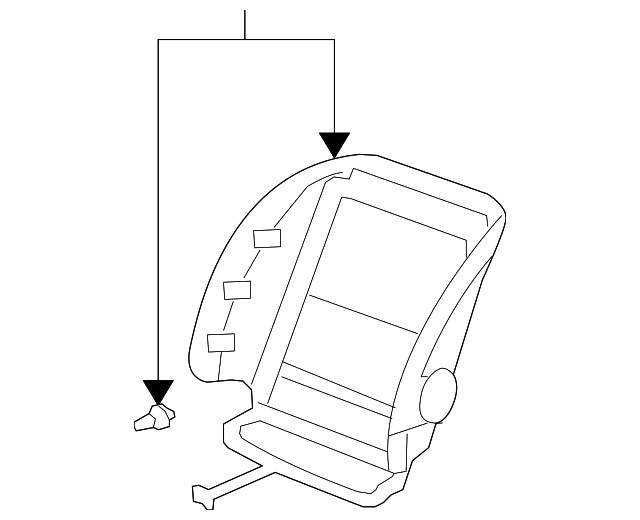 Genuine Honda Seat Back Panel 81528-SXT-A11ZA