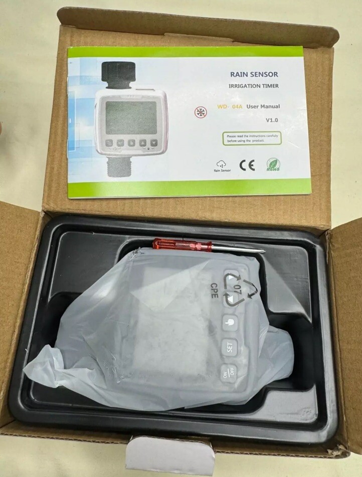 Rain Sensor Irrigation Timer Water WD-04A Waterproof for Outdoors Organic