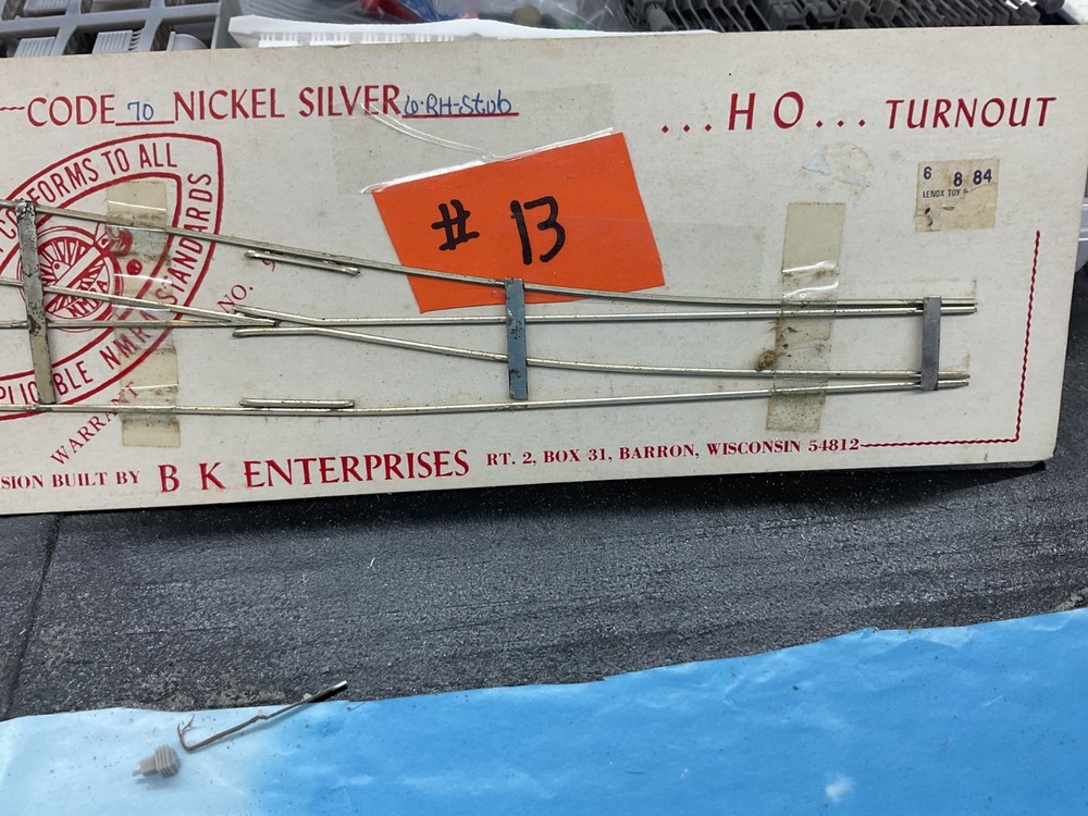 bk enterprises code 70 nickel silver 6-rh-stub