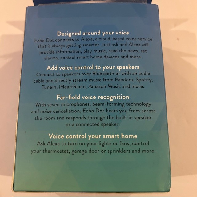 Amazon Echo Dot 2nd Generation White Smart Speaker Bluetooth Alexa