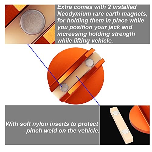Jack Pad Pinch Weld Frame Rail Adapter with Magnetic Function for Sub-Frame