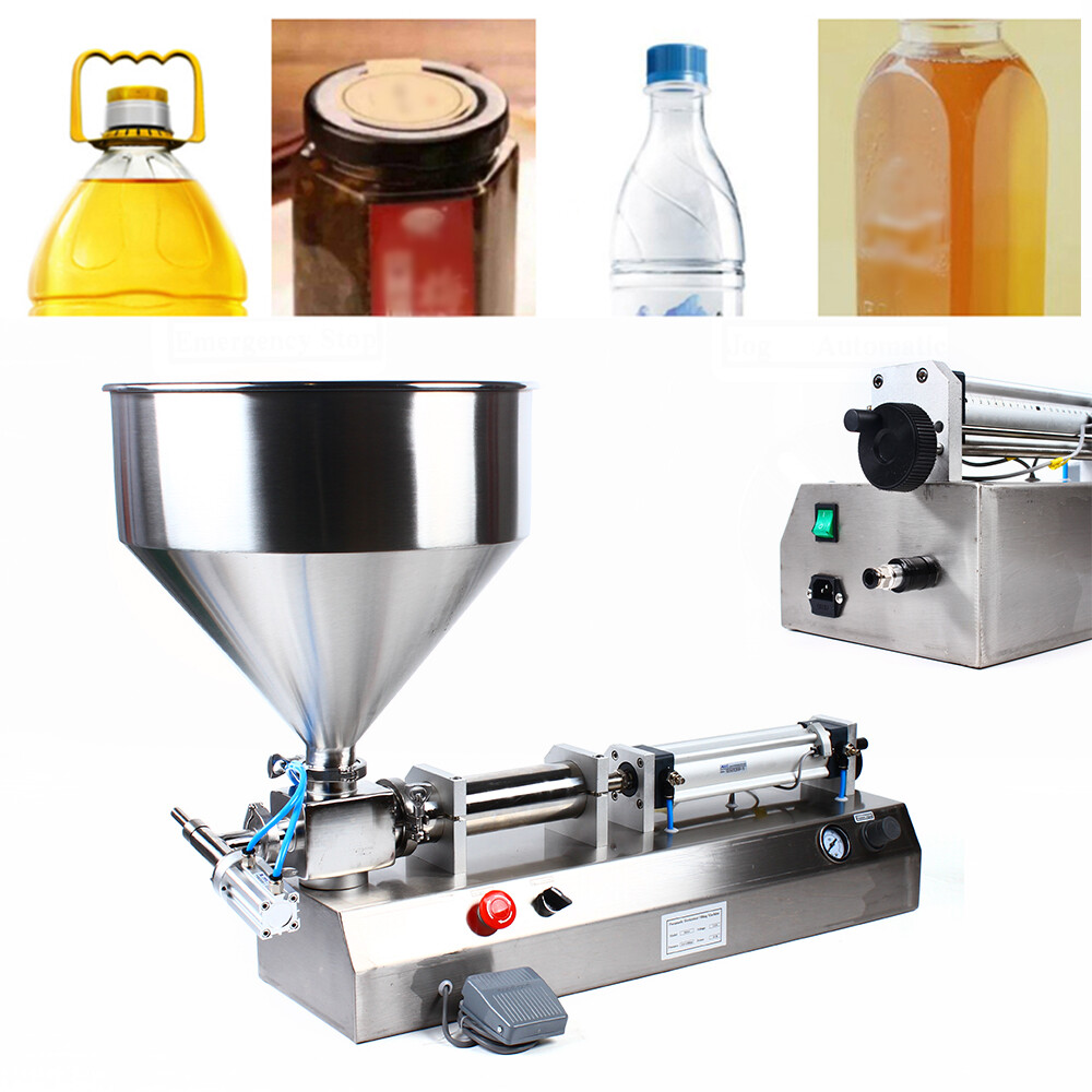 Single Head Pneumatic Liquid Paste Filling Machine Semi-automatic 50-500ml New