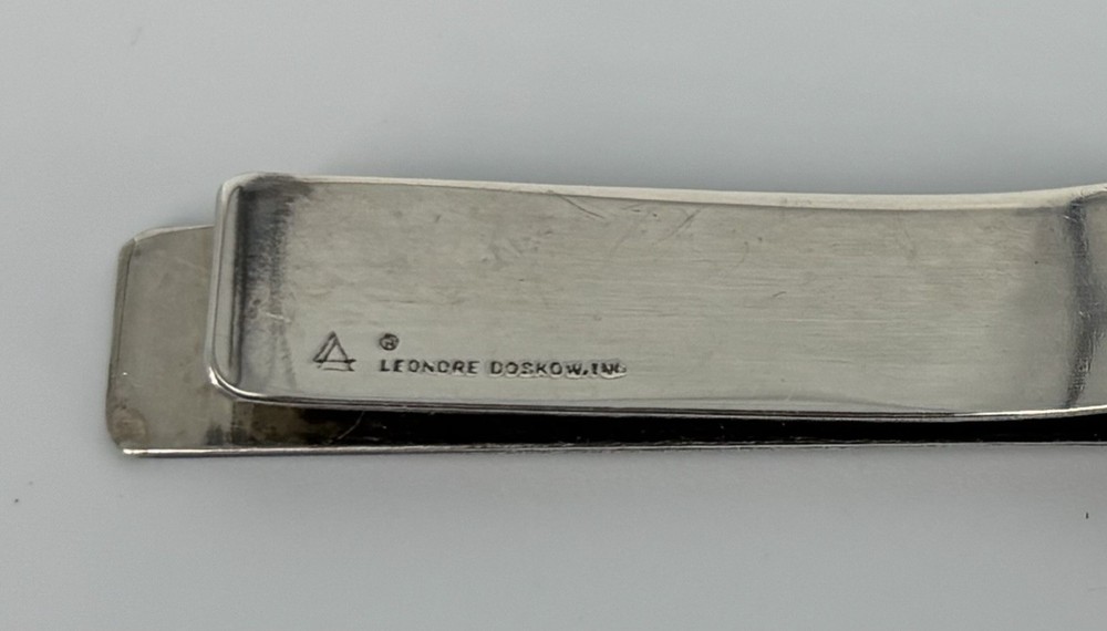 LEONORE DOSKOW INC. Silver Plate Minimalist Clover BOOKMARK 1980’s