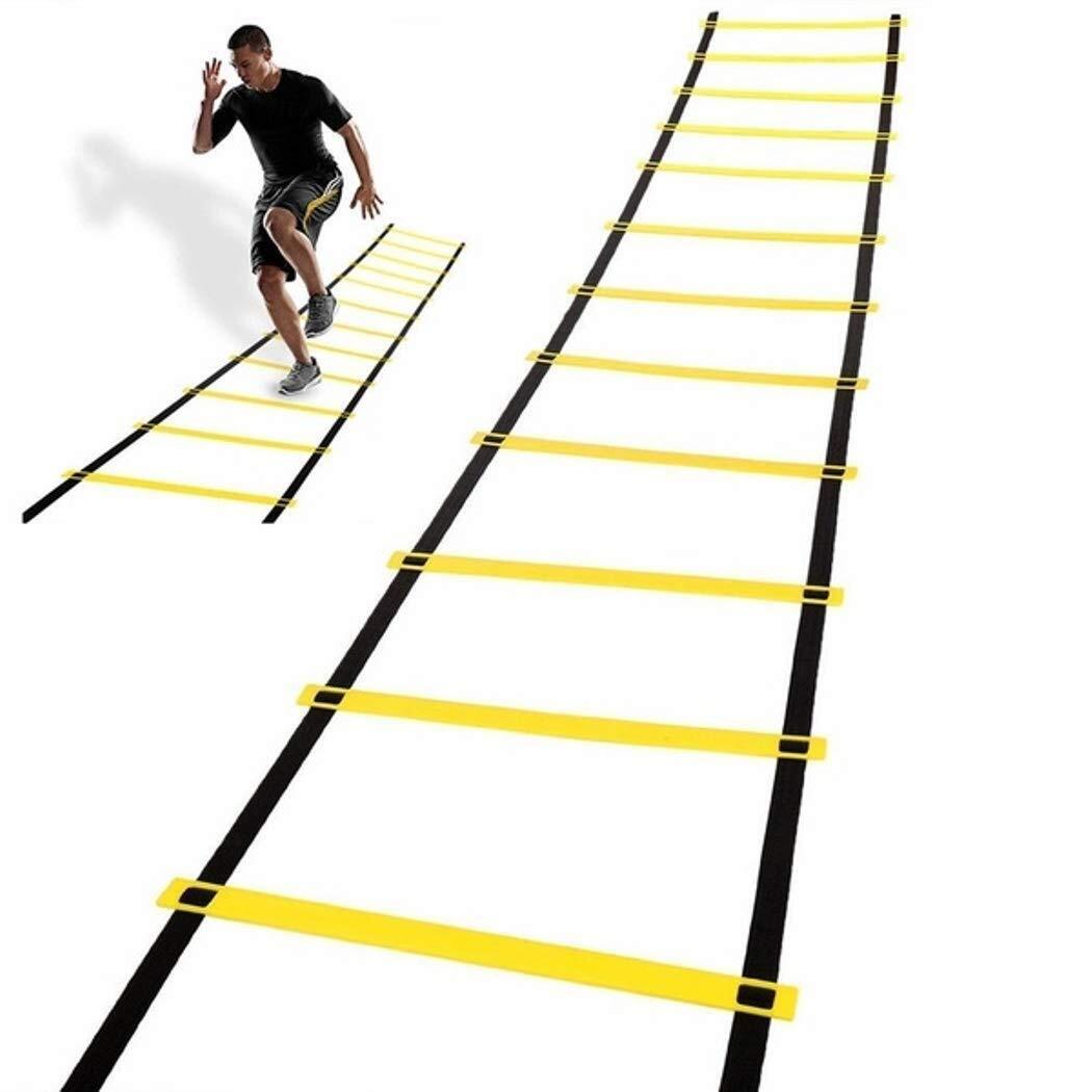 Agility Ladder Speed Training 16 Rung 8 M Soccer Training 12 Cones Carrying Bag