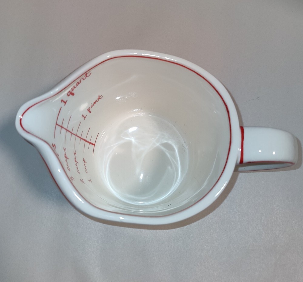 Molly Hatch Gingerbread Measuring Cup Decorative Only Crazing VTG