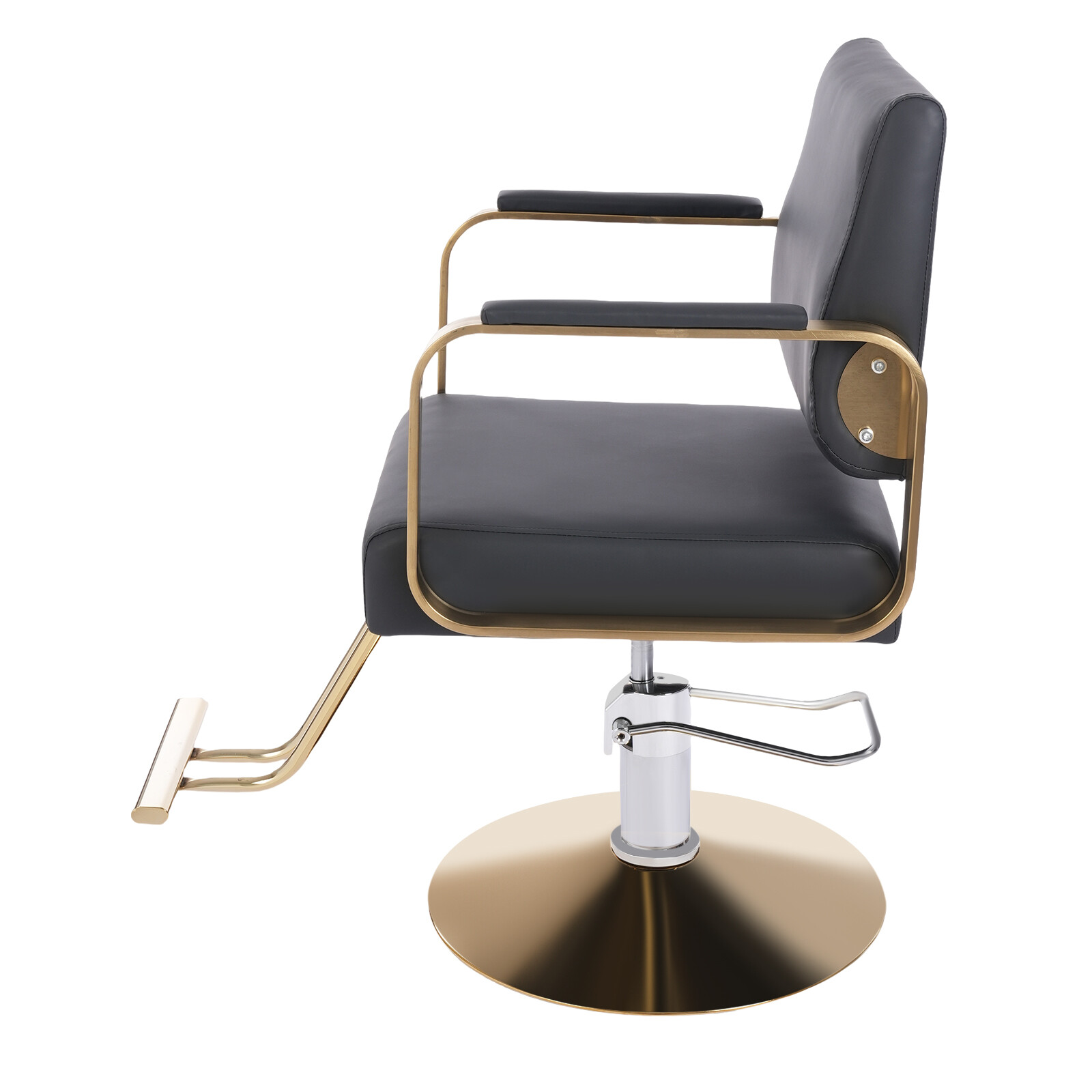 Salon Chair with Footrest For Hair Stylist Barber Height Adjustable 18.5-22 in