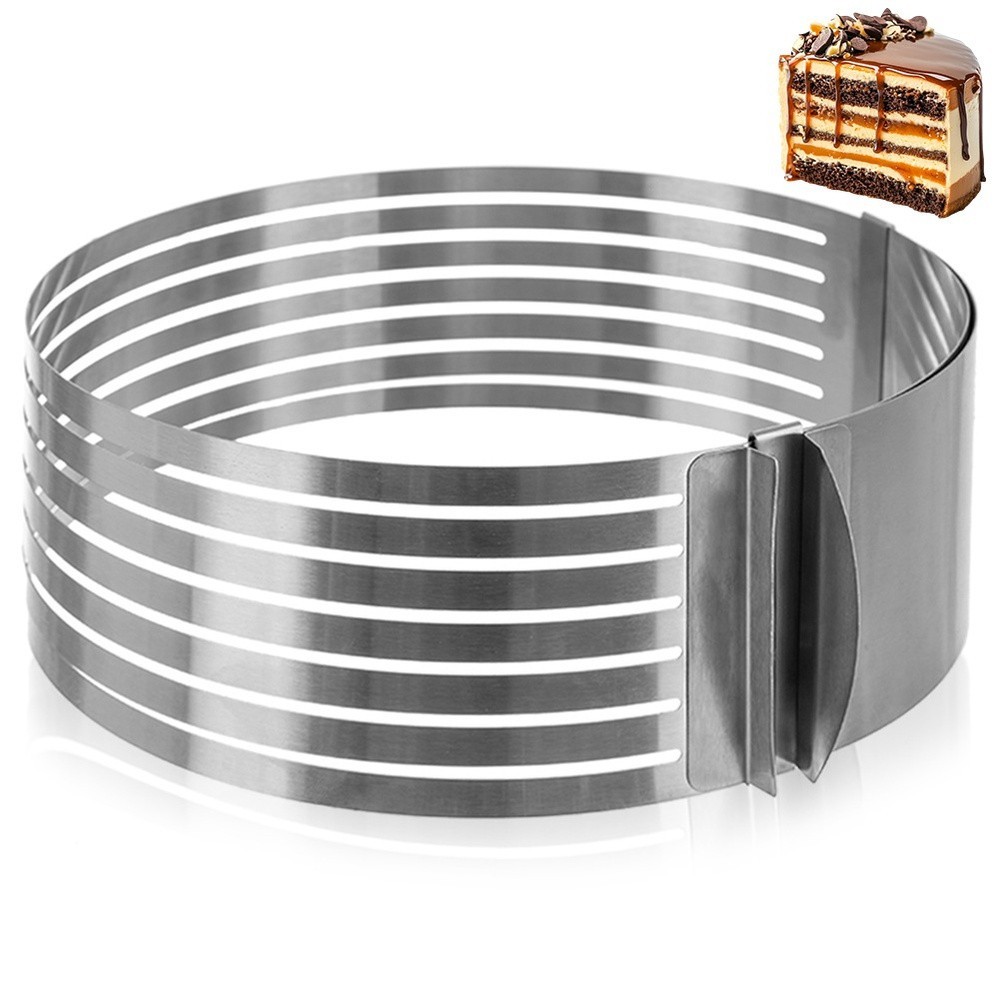 Adjustable steel cake ring, 24-30cm, 7 layers, cake ring, baking frame