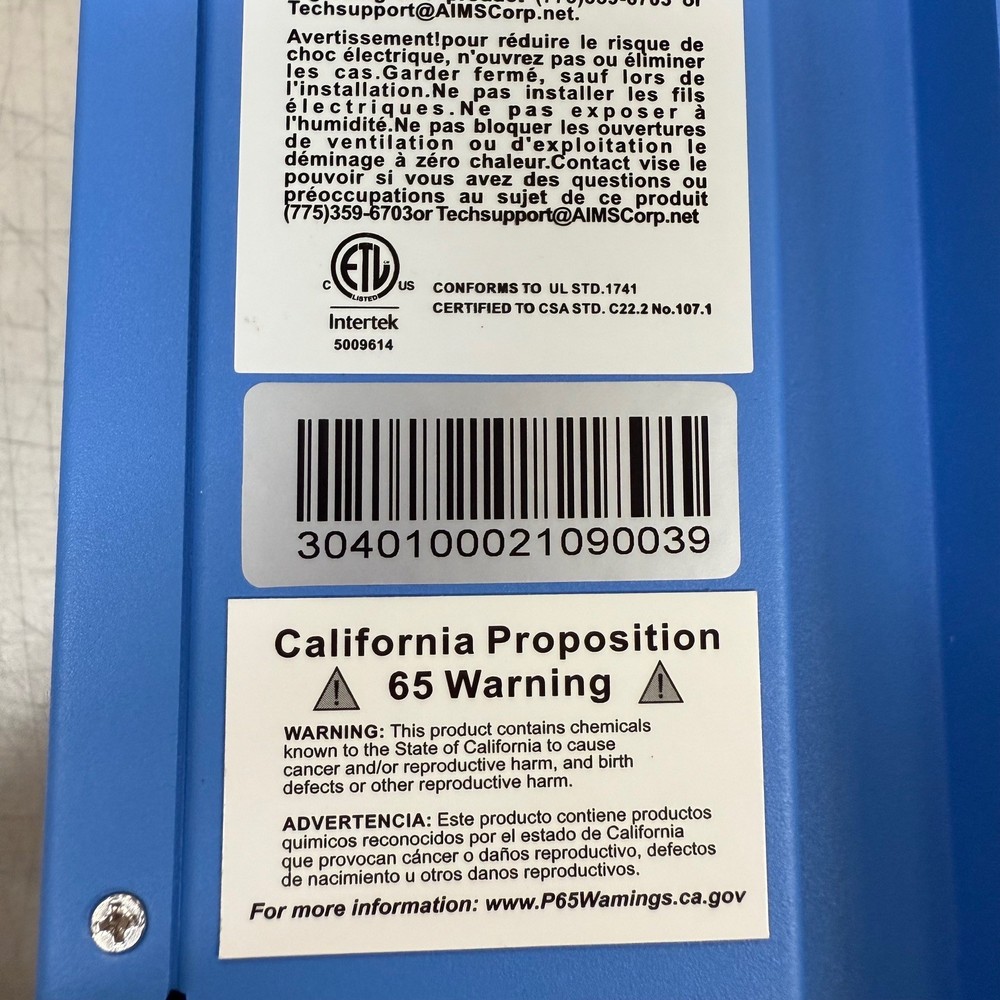 AIMS POWER SOLAR CHARGE CONTROLLER 40 AMP MPPT