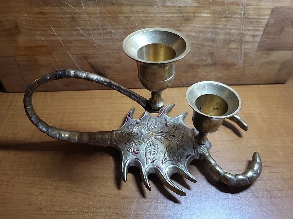Vintage Bronze Candle stick holders
