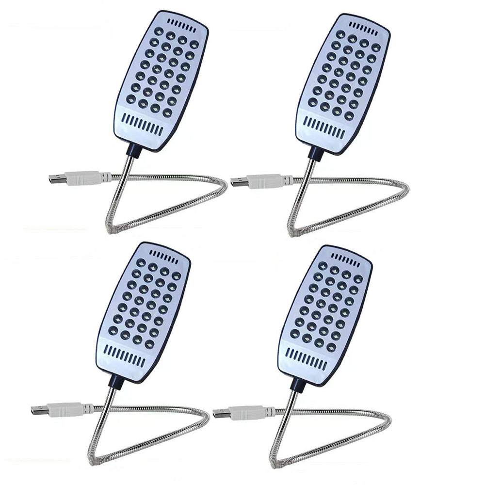 4Pcs 28LED USB Light Flexible Computer Notebook Laptop PC Desk Reading Lamp