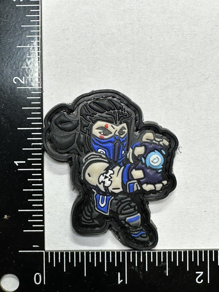 Sub Zero Mortal Combat pvc rubber morale ranger eye patch Edc