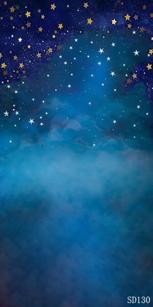 10'x20' CP Blue Starry Sky Scenic Microfiber Fabric background backdrop SD130