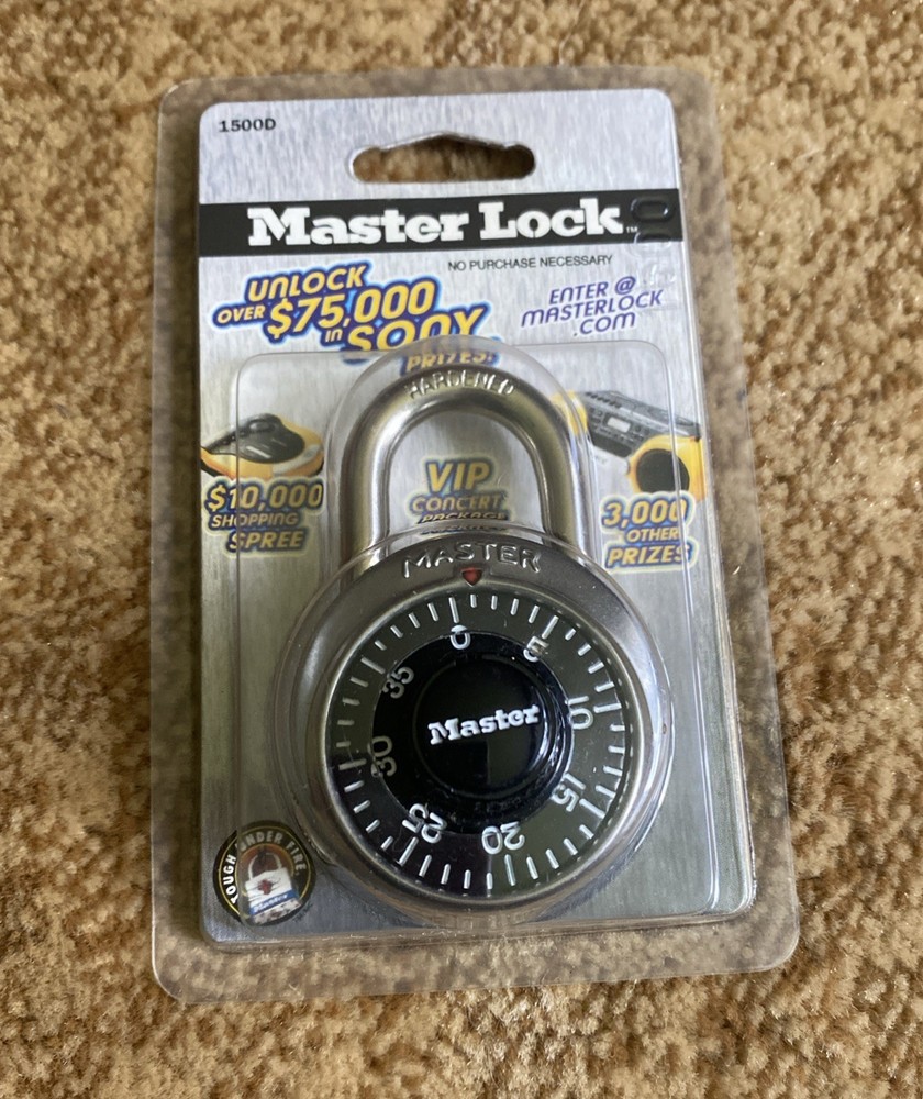 New Master Lock 1500Dwwg Combination Padlock