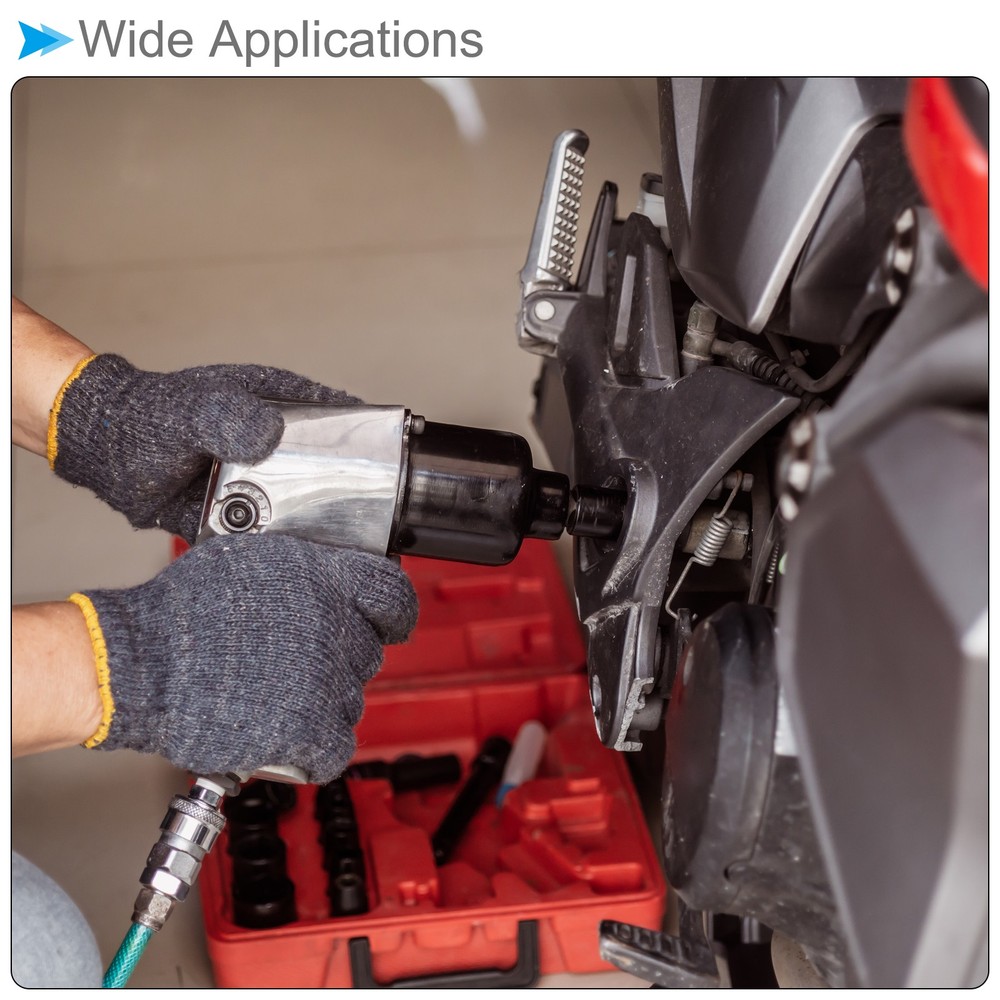 1/4" Impact Hex Bit Socket 1/2" Square Drive SAE Hex Socket for Automotive