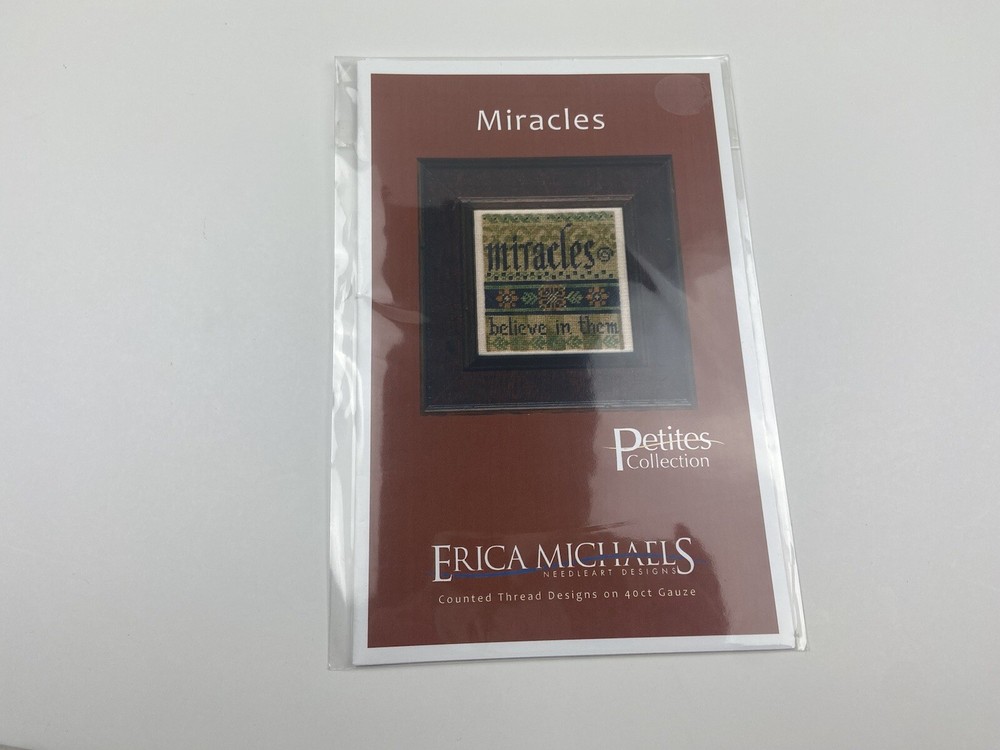 Erica Michaels Miracles Needlepoint Pattern Stitched On Silk Gauze Petite