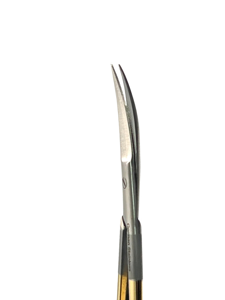 Supercut Sharp Dissecting Iris Scissors 4.5" Curved + Straight Tungsten Carbide