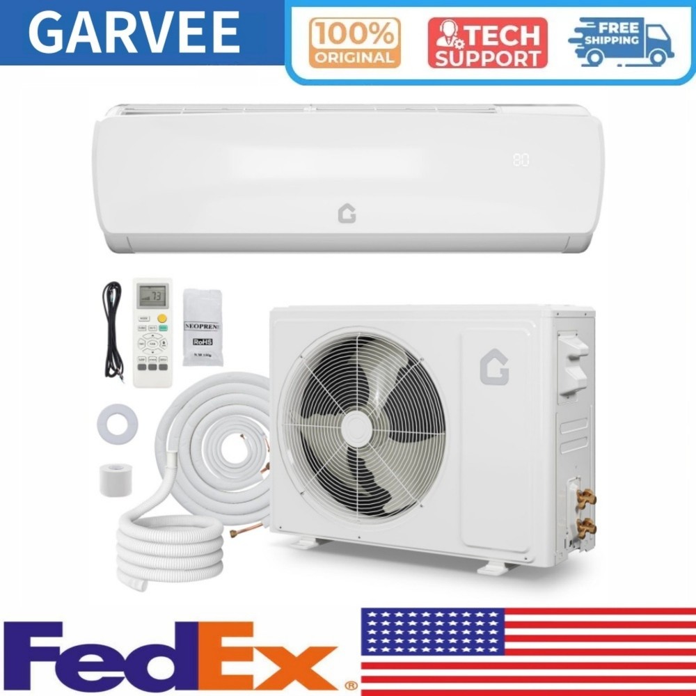 12000 BTU Mini Split AC/Heating System Air Conditioner Remote Control 19 SEER2