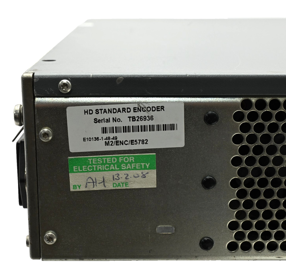 Tandberg EVOLUTION 5000 Encoder E5782 MPEG-2 HD Encoder M2/ENC/E5782