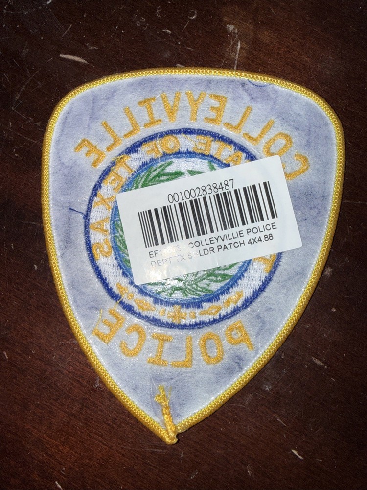 Authentic- Colleyville Tx police shoulder patch
