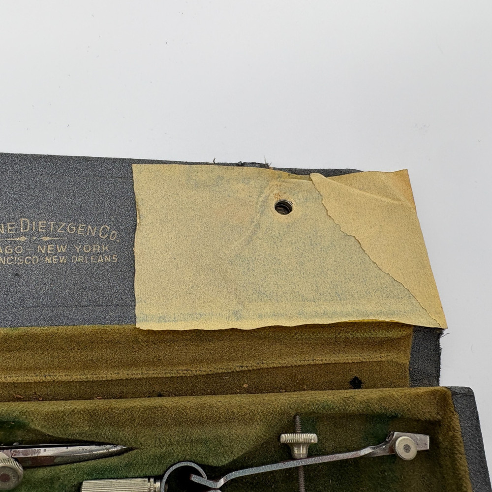 Eugene Dietzgen Universal Drafting Set Germany Compass Divider Set Untested