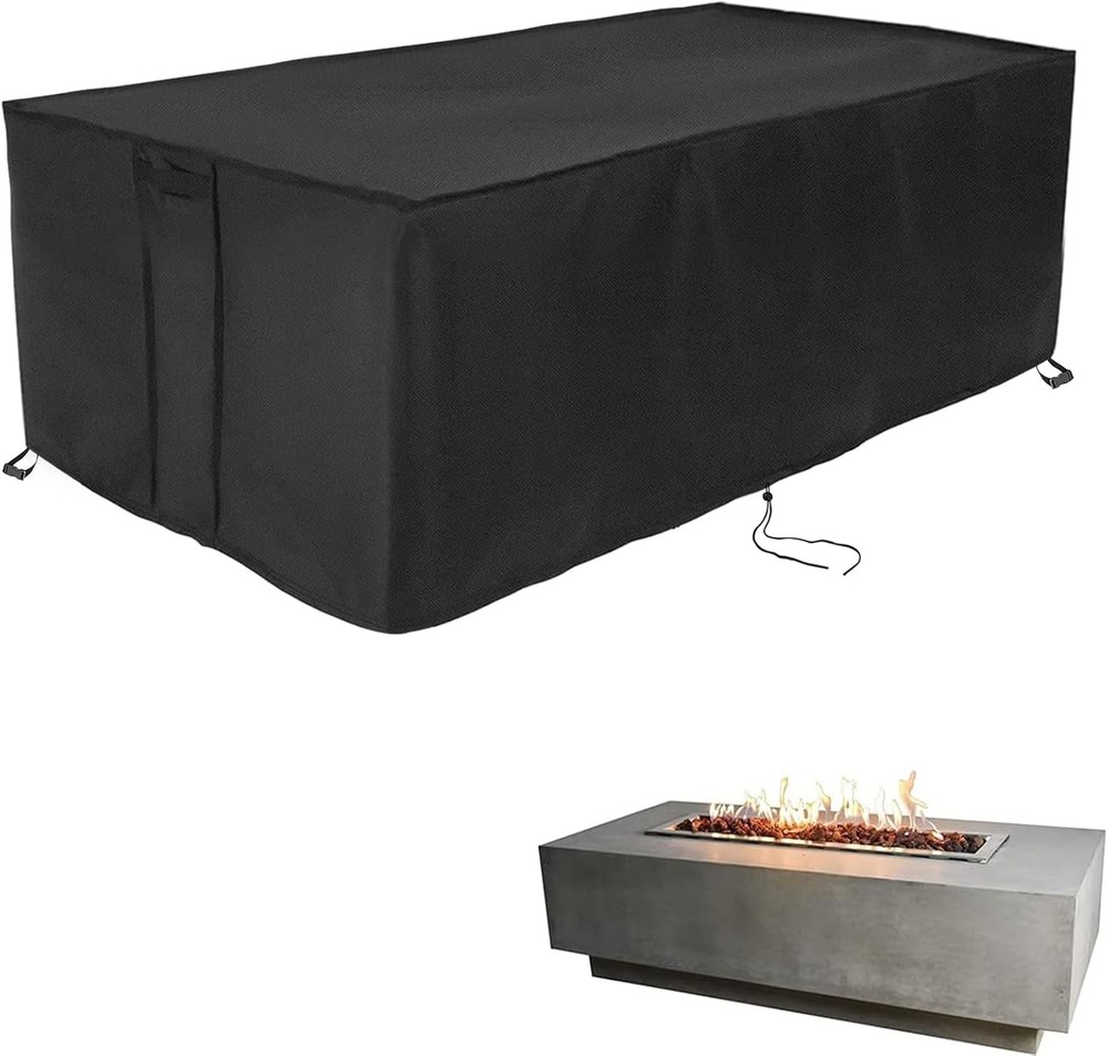 Rectangular Fire Pit Cover 60 inch, Propane Gas Fire Pit Table Cover,Outdoor Wat