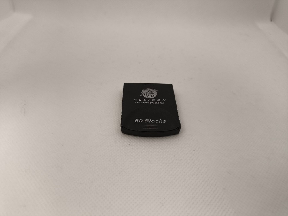 Pelican Black 59 Blocks Memory Card For Nintendo GameCube