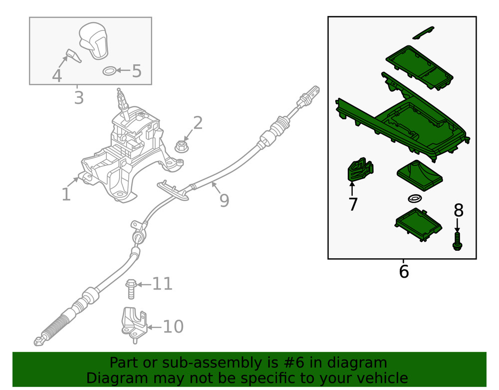 Genuine Mazda Shift Panel DFS6-64-340A