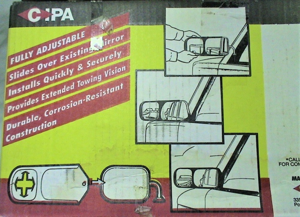 CIPA Custom Towing Driver Side Mirror 4.5" X 5.125"