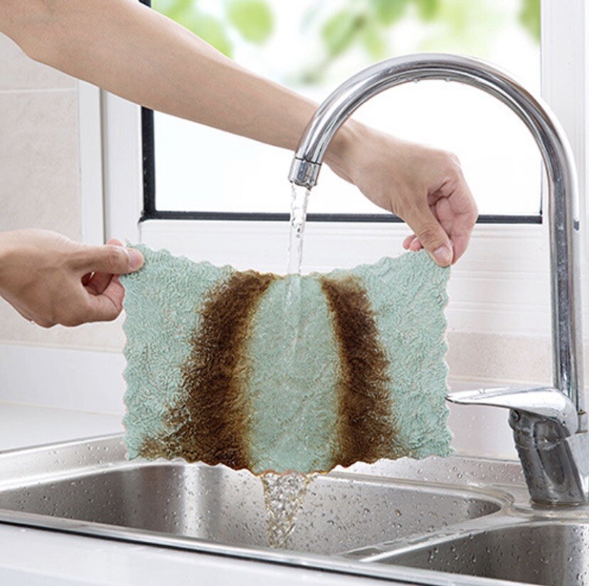 10Pcs Kitchen Towels Super Absorbent Microfiber Multicolors-Multipurpose