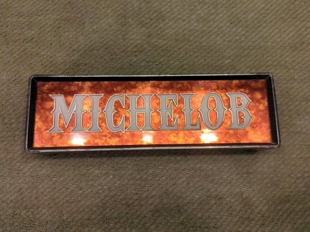 Vintage MICHELOB On Draught Lighted Clock Replacement Panel
