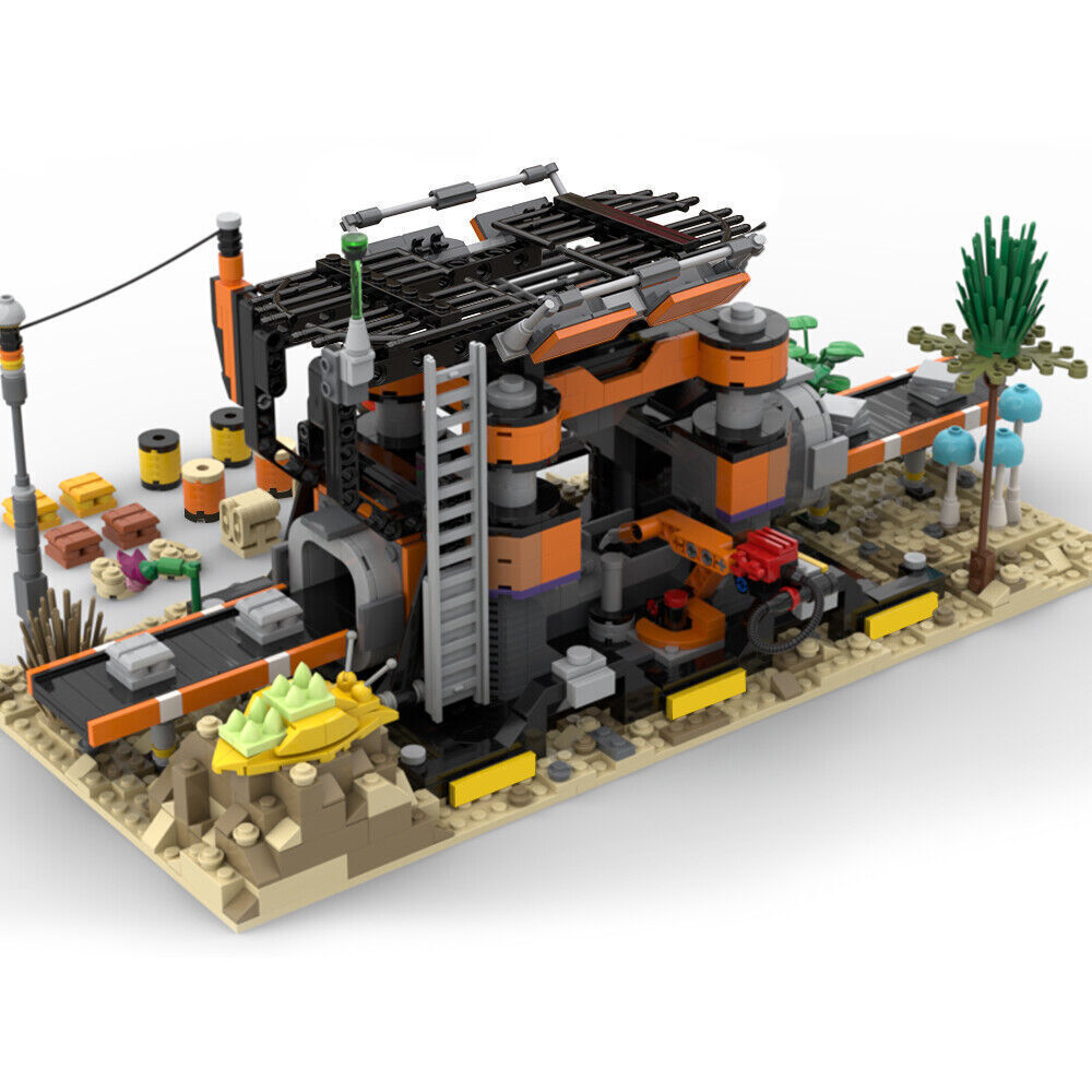 Modubrix Mocs Building Block Satisfactory Constructor Sets Bricks Toys Kits Gift