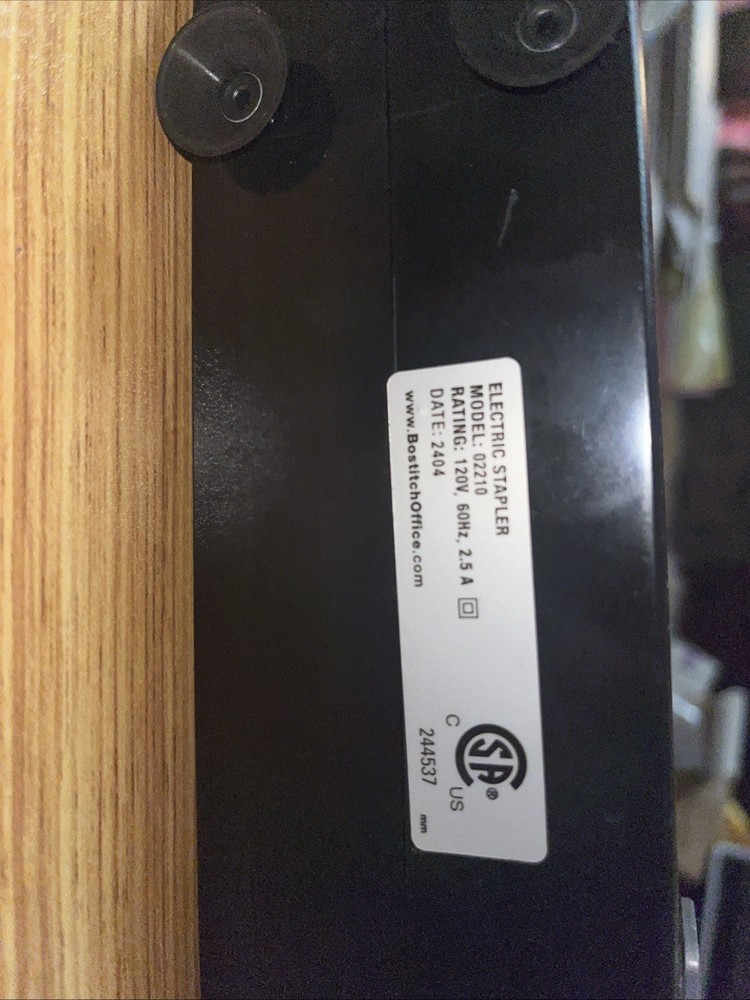 Bostitch Electric Desktop Stapler Automatic Model 02210 Tested Works