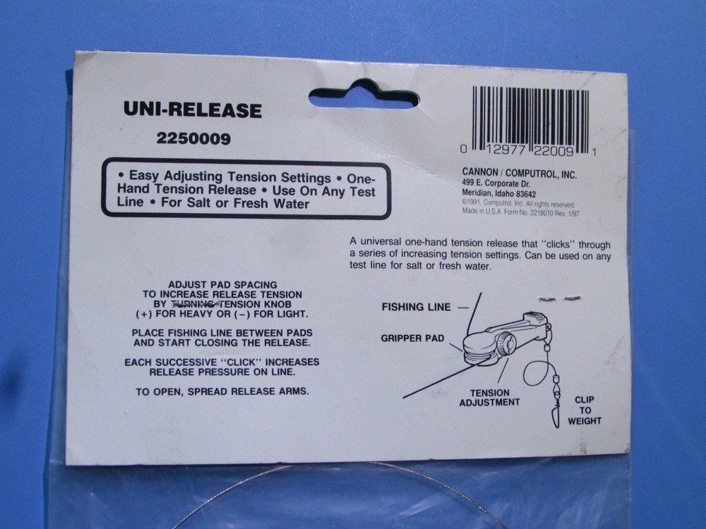 CANNON UNI-RELEASE 2250009