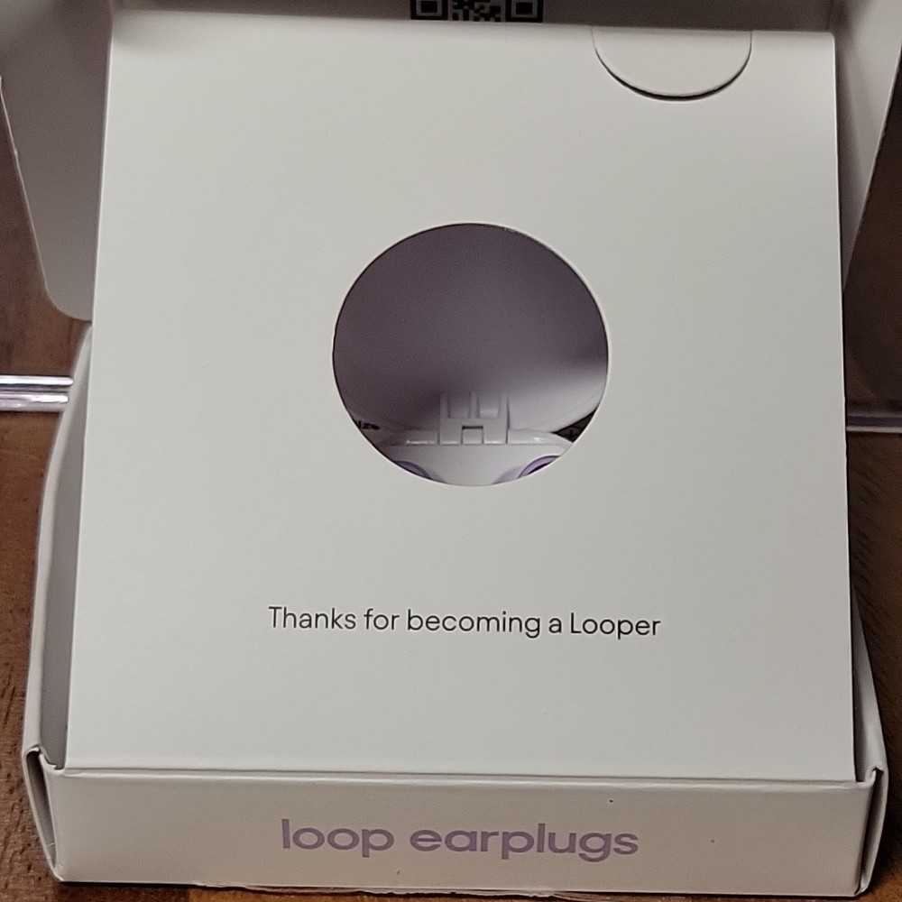 Noise Reduction Loop Quiet 2 (24dB) Reusable Earplugs ~ Violet ~ OPEN BOX