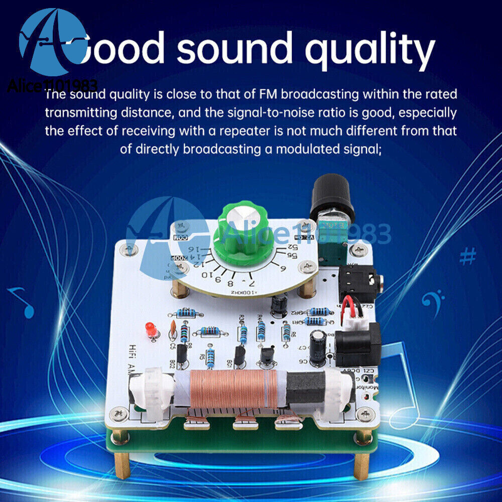 525~1605kHz Medium Wave AM Radio Transmitter DIY Circuit Board Radio Module 6V