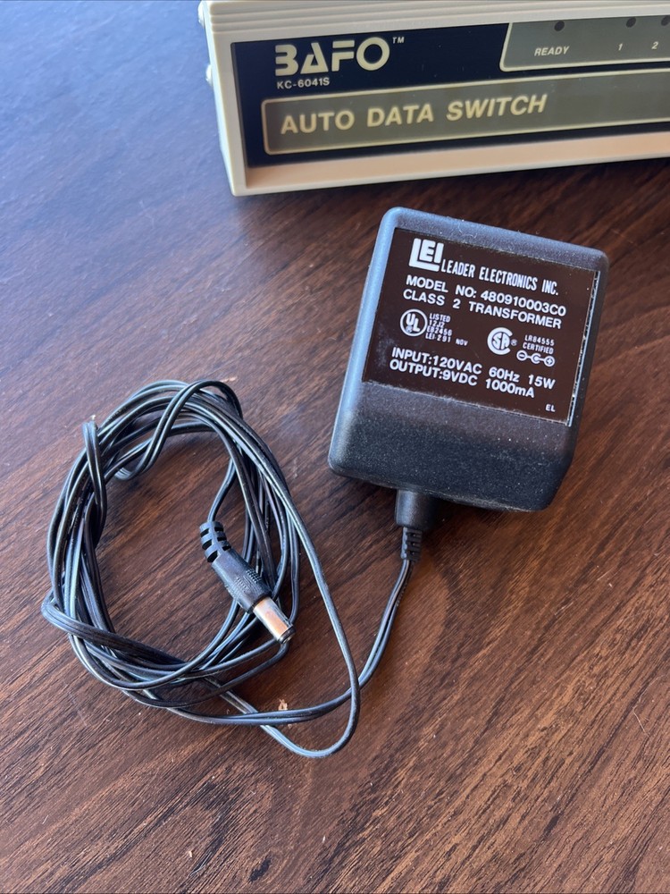 Vintage Bafo KC 604-1P Auto Data Switch Multiswitch Parallel 4x In 1x Out