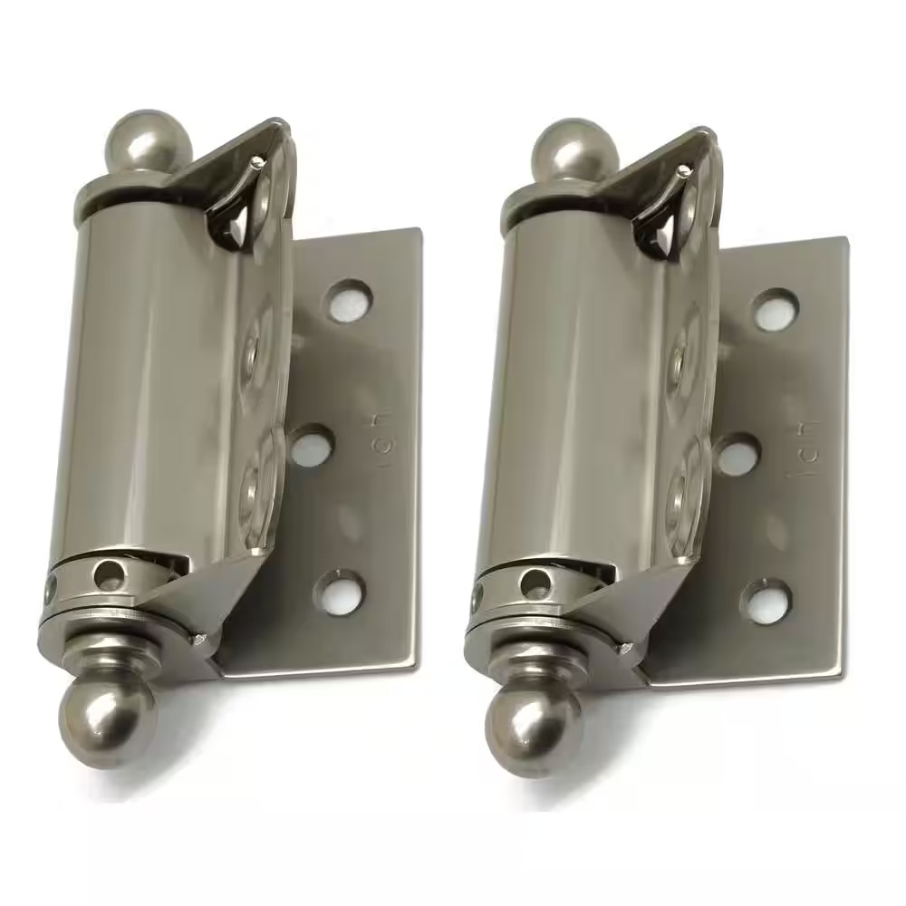 1-1/2 In. X 2-3/4 In. Solid Brass Adjustable Half Surface Screen Door Hinge with