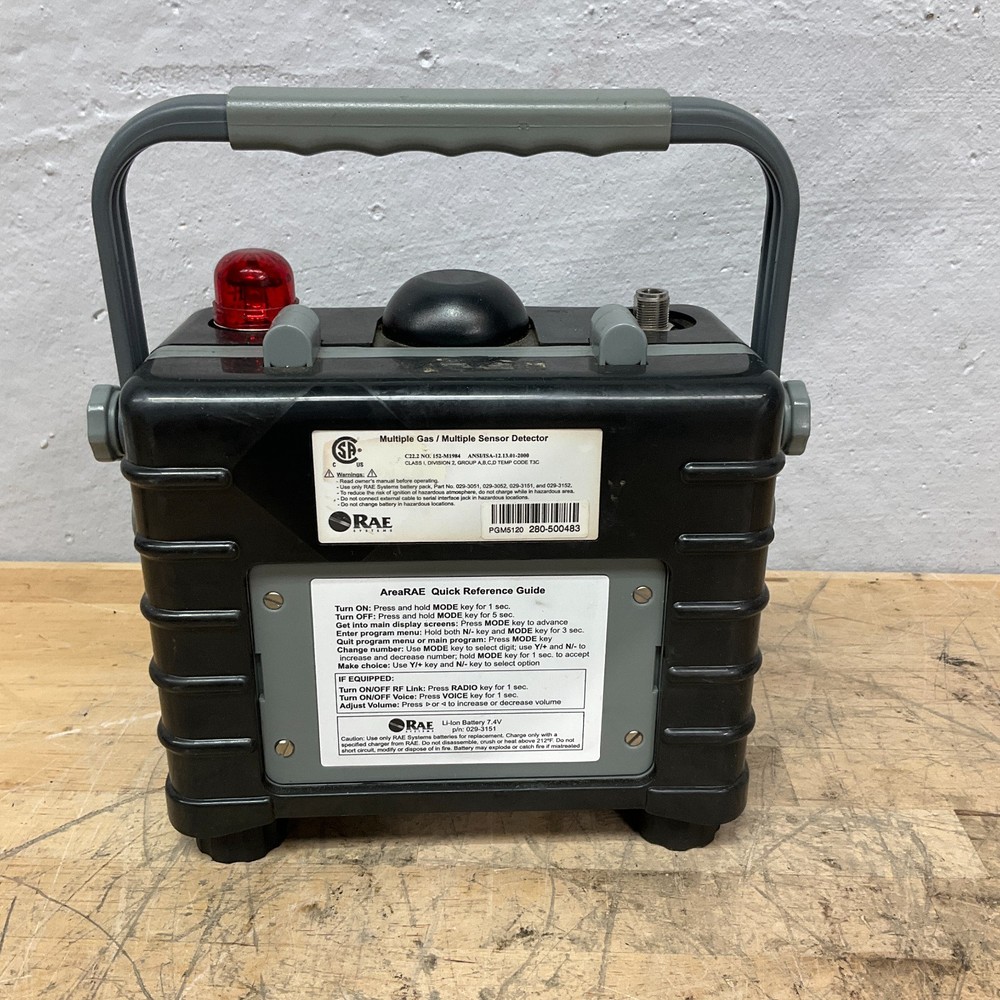 RAE SYSTEMS AREARAE GAMMA PGM5120 MULTI-GAS SENSOR DETECTOR Tested