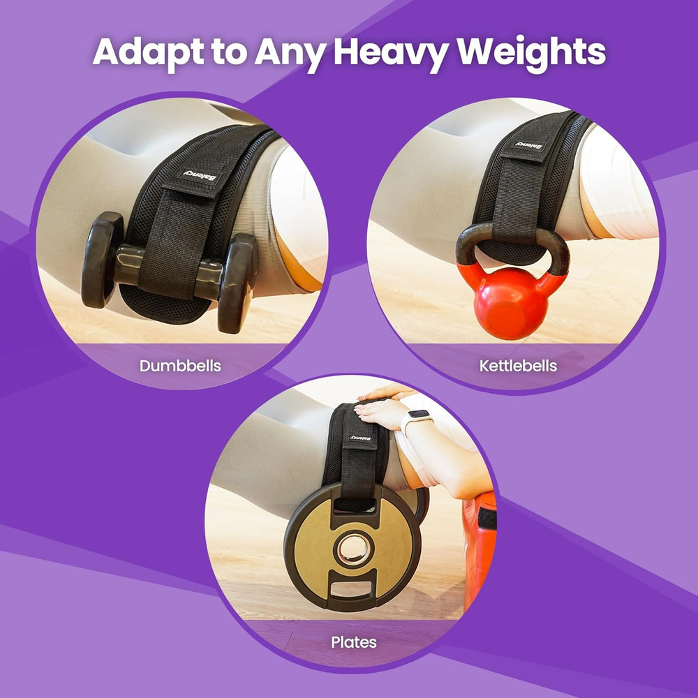 Hip Thrust Belt, Hip Thrust Belt for Dumbbells Heavy, Booty Belt for Hip Thrust