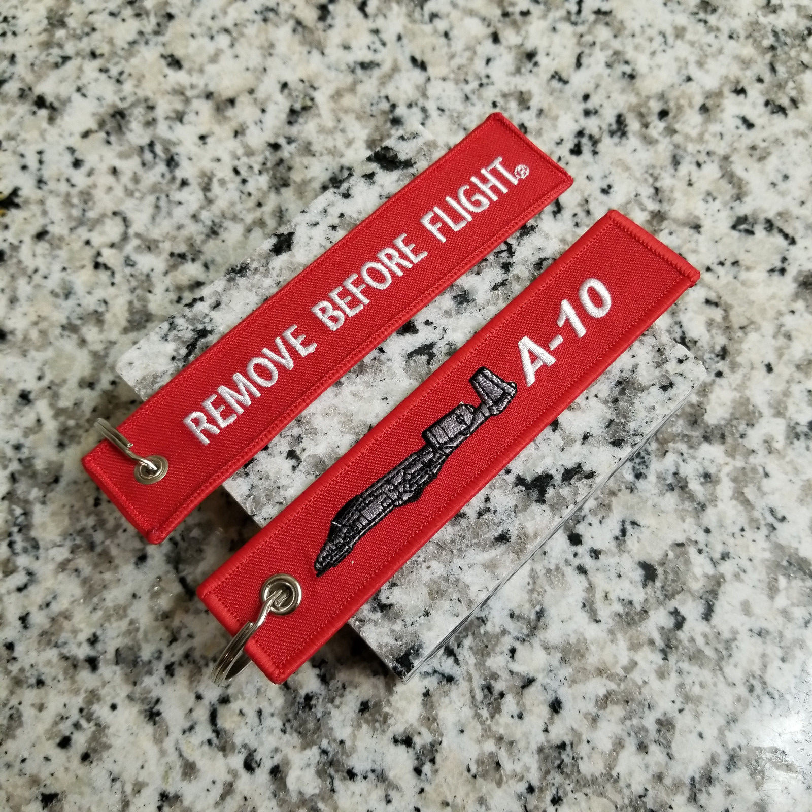 A-10 Warthog Thunderbolt II Remove Before Flight ® Keychain, Tag, Streamer!