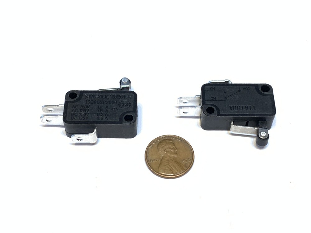 2 Pieces Black Limit Switch rollar roller micro small 3d printer cnc Lever c19